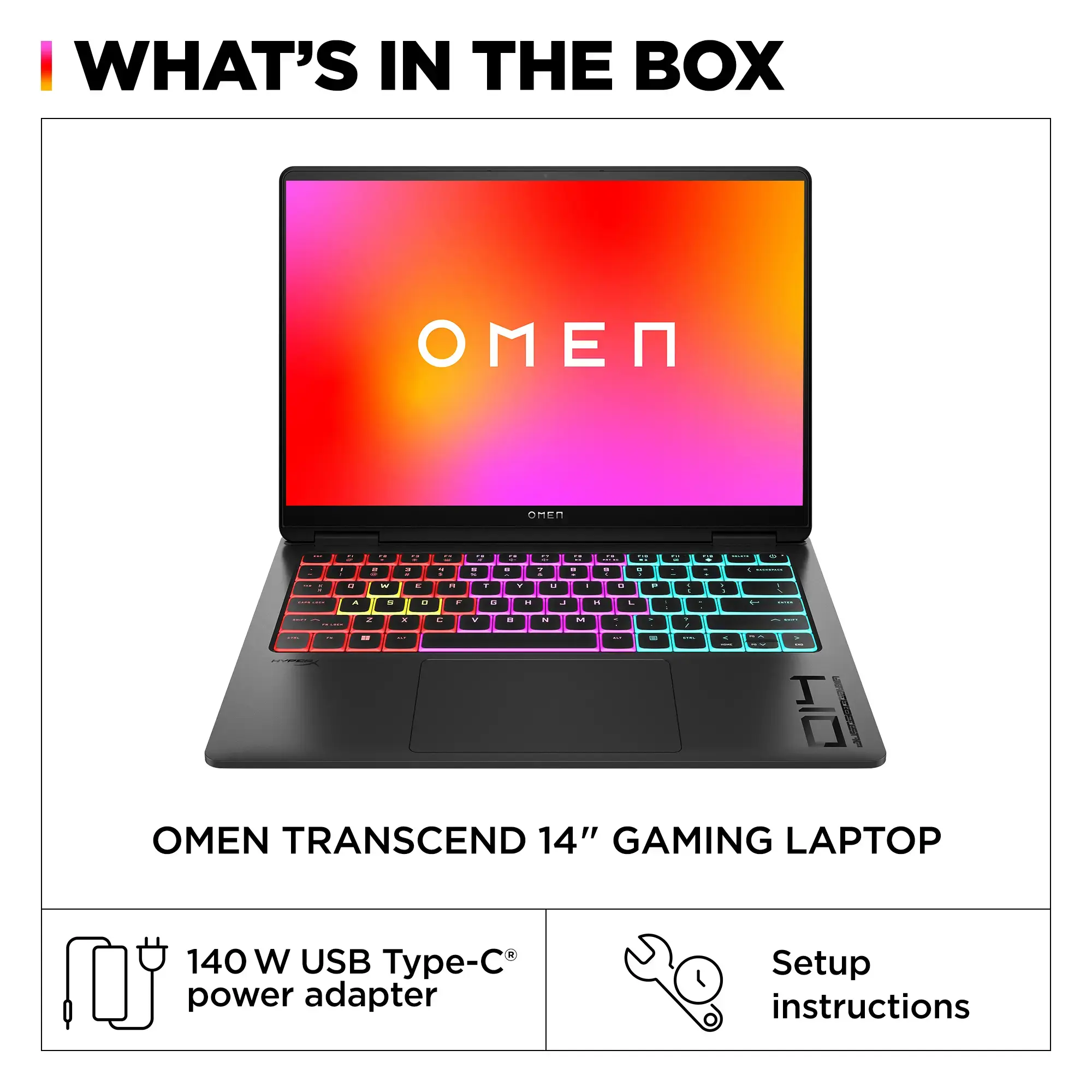 HP OMEN - Transcend 14" 120Hz 3K OLED Gaming Laptop - Intel Core Ultra 7-155H - 16GB Memory - NVIDIA GeForce RTX 4060 - 1TB SSD - Shadow Black-14 inches-Intel Core Ultra 7 Series 1-16 GB Memory-1 TB-Shadow Black