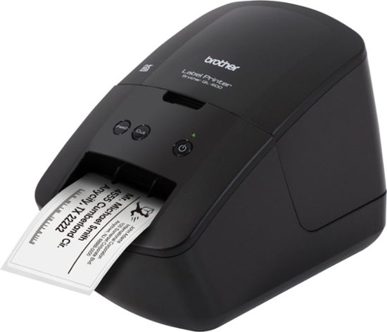 Brother - QL-600 Economic Desktop Label Printer - Black-Black