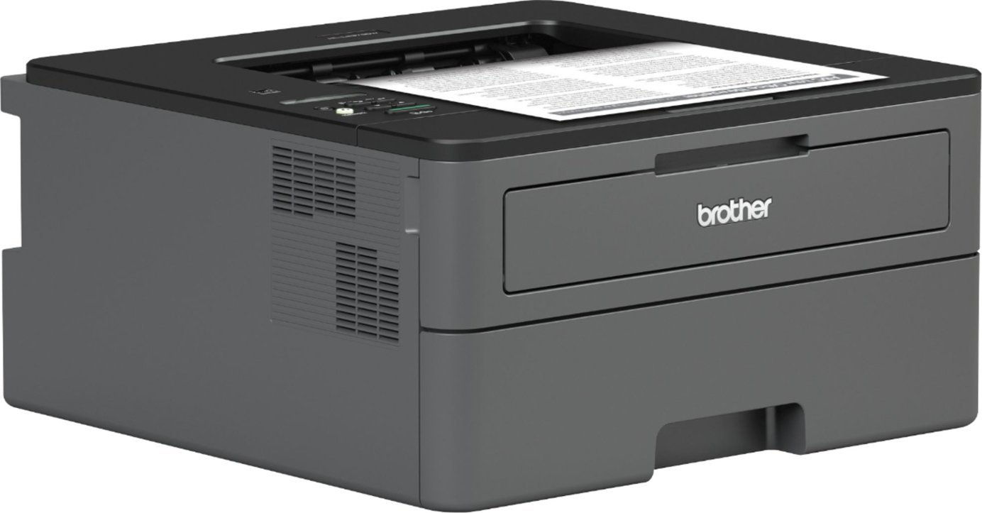 Brother - HL-L2370DW Wireless Black-and-White Refresh Subscription Eligible Laser Printer - Gray-Gray