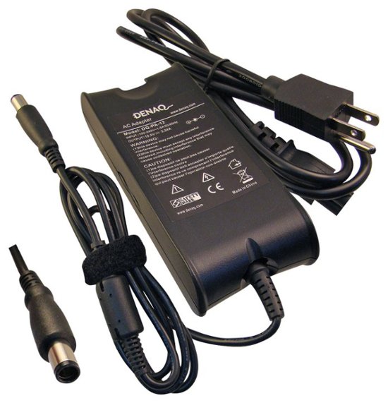 DENAQ - AC Power Adapter and Charger for Select Dell Laptops - Black-Black