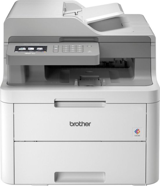 Brother - MFC-L3710CW Wireless Color All-In-One Laser Printer - White-White