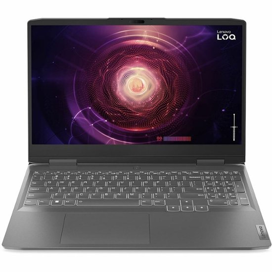 Lenovo - LOQ 15.6" Laptop - AMD Ryzen 7 with 16GB Memory - 512GB SSD - Onyx Gray-AMD Ryzen 7 7000 Series-16 GB Memory-512 GB-Onyx Gray