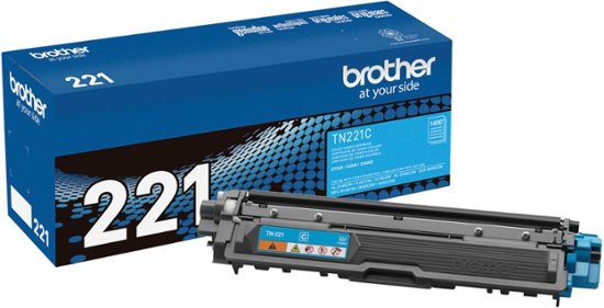 Brother - TN221C Standard-Yield Toner Cartridge - Cyan-Cyan