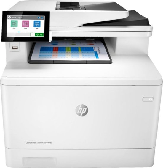 HP - LaserJet Enterprise M480F Color All-In-One Laser Printer - White-White