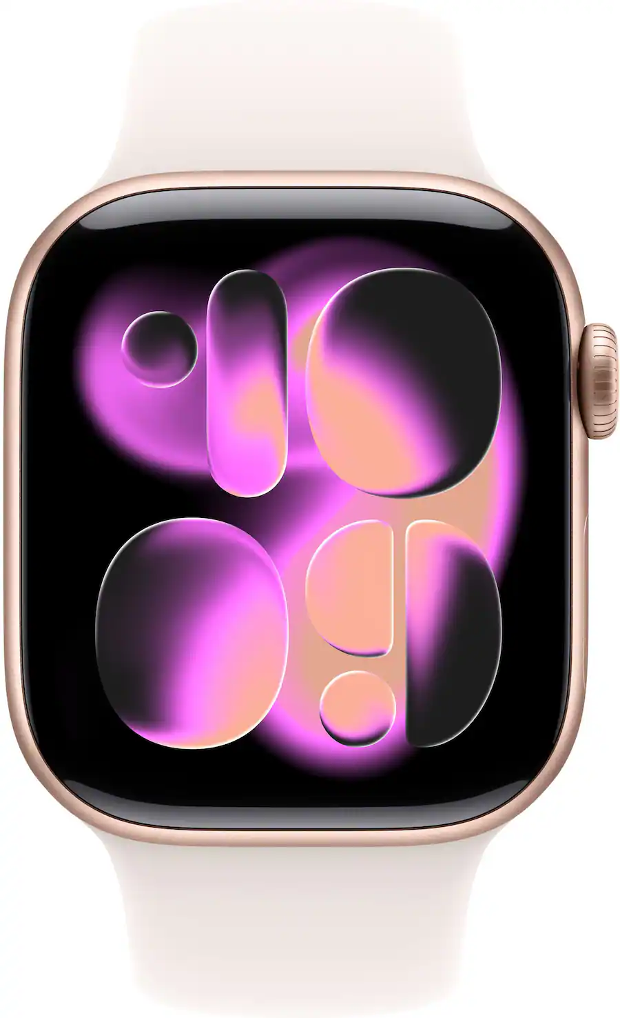 Apple Watch Series 11 (GPS+Cellular) 42mm Aluminum Case with Light Blush Sport Band - S/M - Rose Gold - (2025)