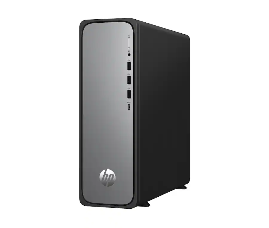 HP - OmniDesk Slim Desktop PC S03-0010 Intel Processor 300 8GB 256GB Intel UHD Graphics 710 Windows 11 Home - Silver