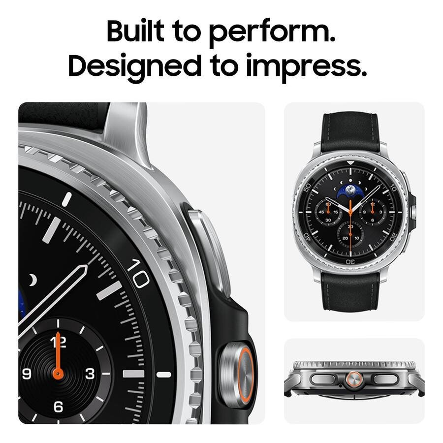Samsung - Galaxy Watch8 Classic Stainless Steel Smartwatch 46mm BT - White - (2025)