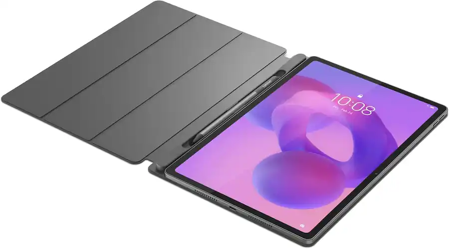 Lenovo - Idea Tab Plus with Tab Pen & Folio Case - 12.1" 2.5K Tablet - 8GB RAM - 128GB UFS - Gray