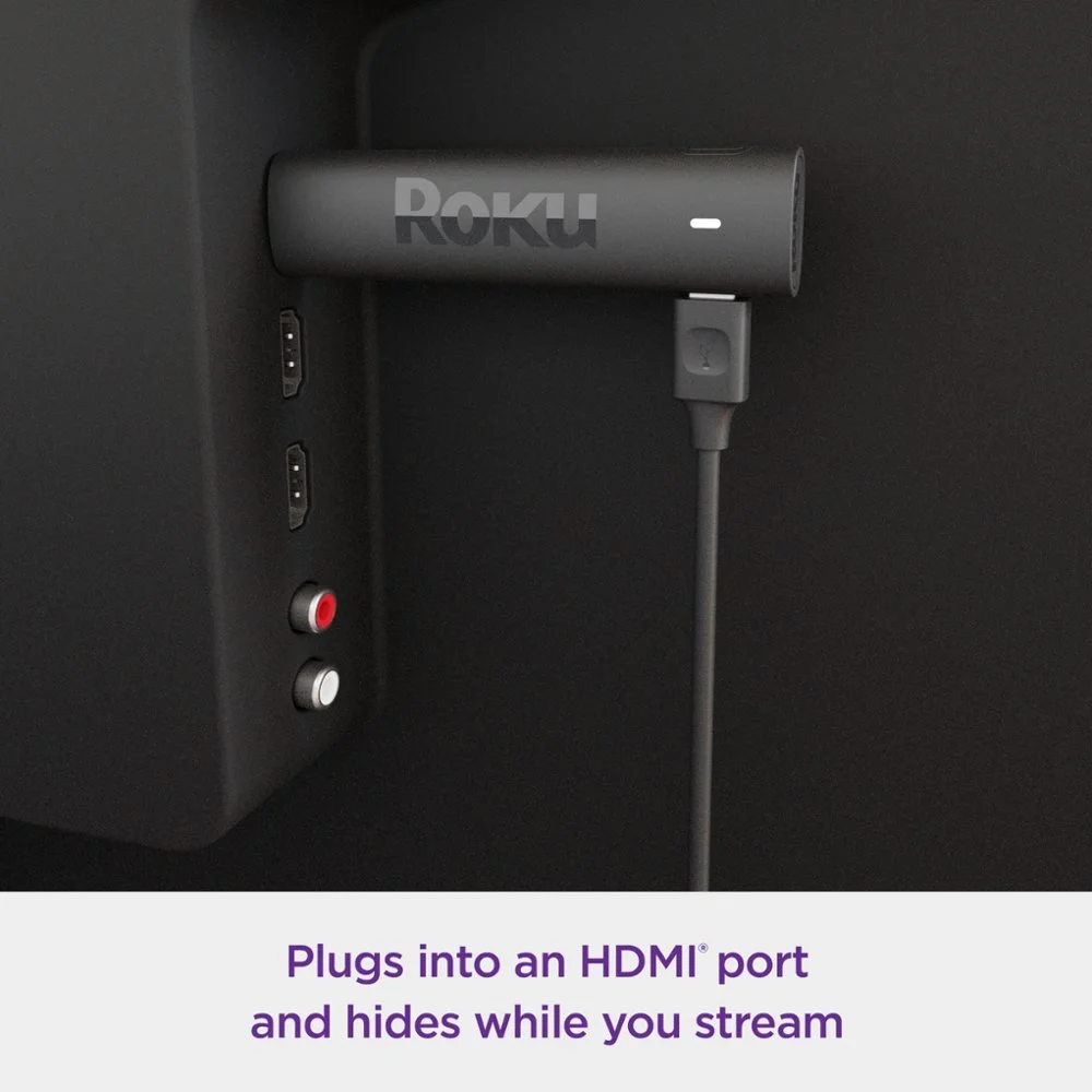 Roku Streaming Stick 4K | Streaming Device with Voice Remote and Long-Range Wi-Fi - Black
