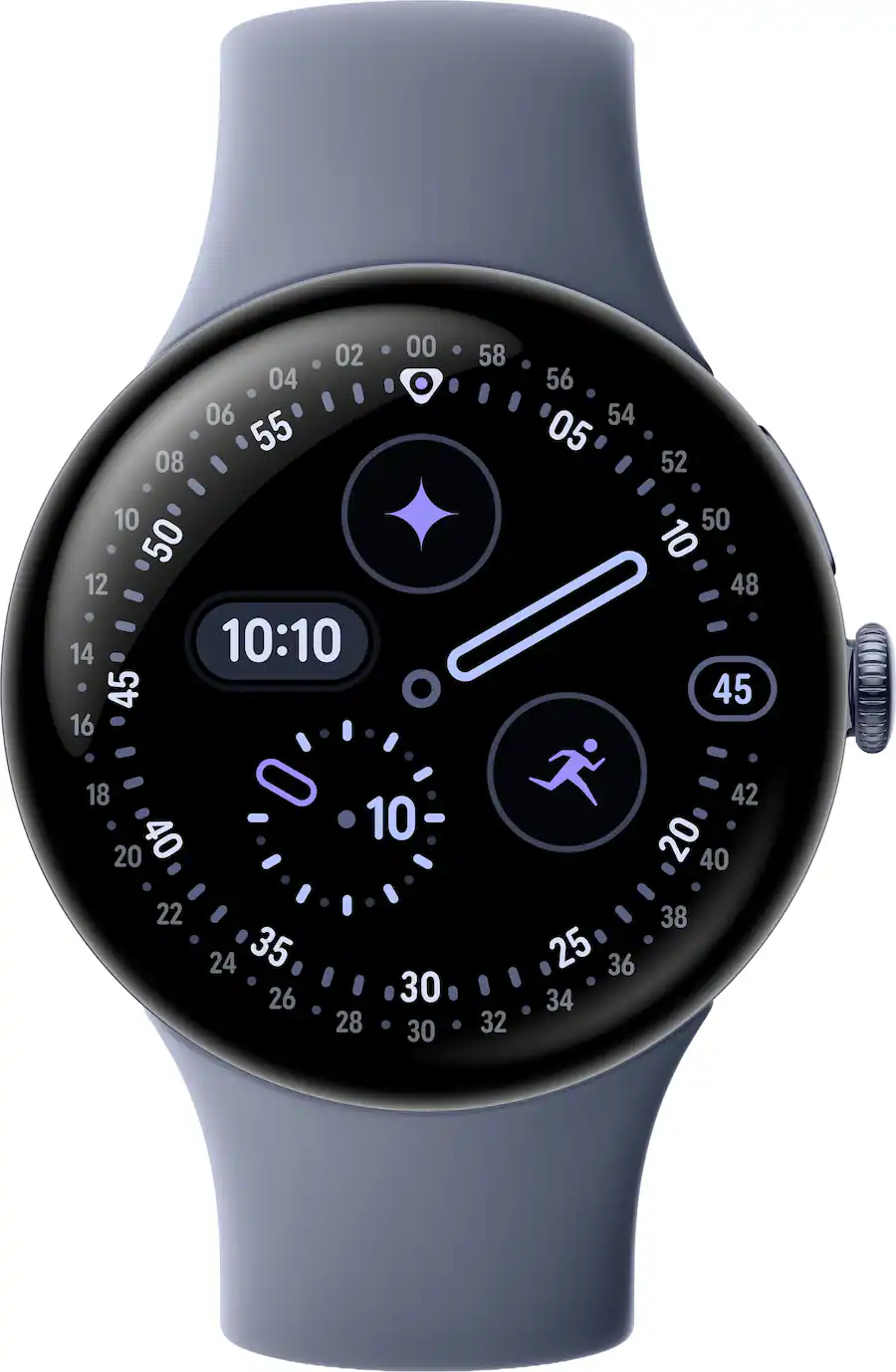 Google - Pixel Watch 4 (45mm) - Wi-Fi - Satin Moonstone Case - Moonstone Band - (2025)