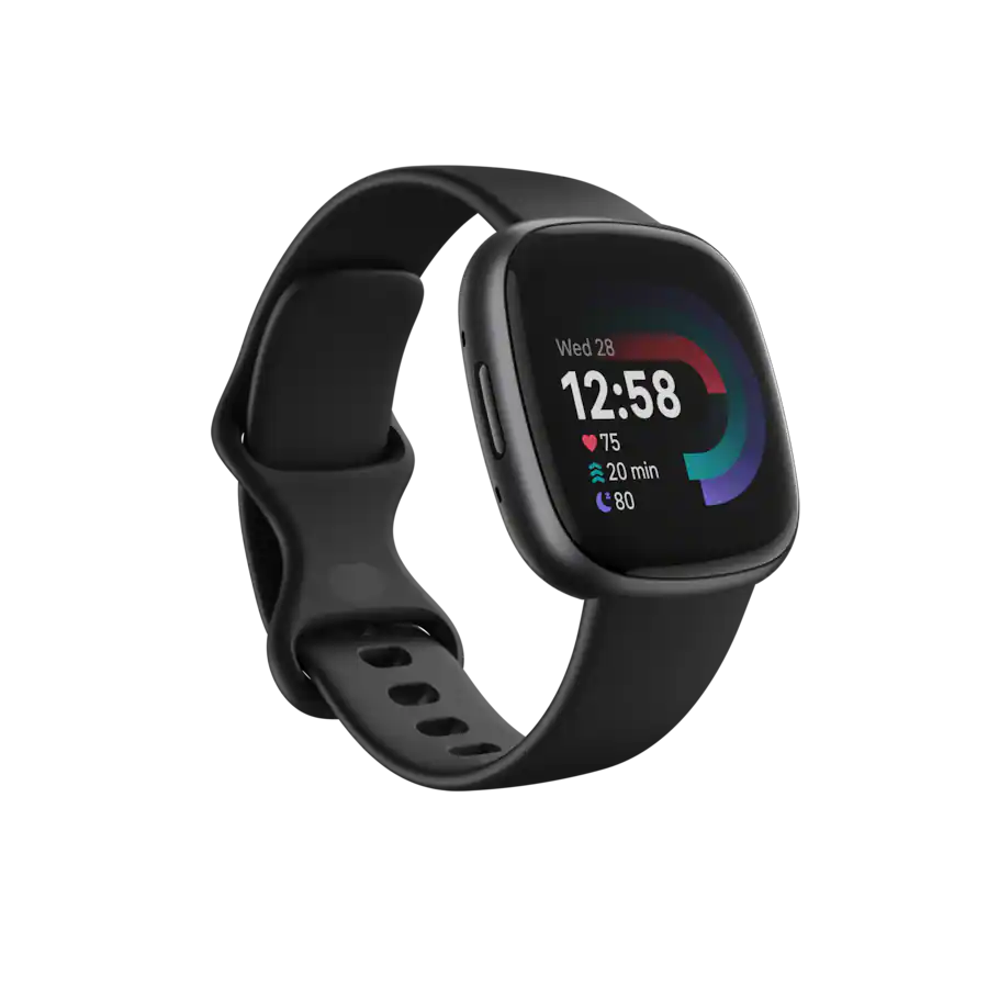 Google - Fitbit Versa 4 Fitness Smartwatch - Works with Android and iOS - Graphite - (2022)