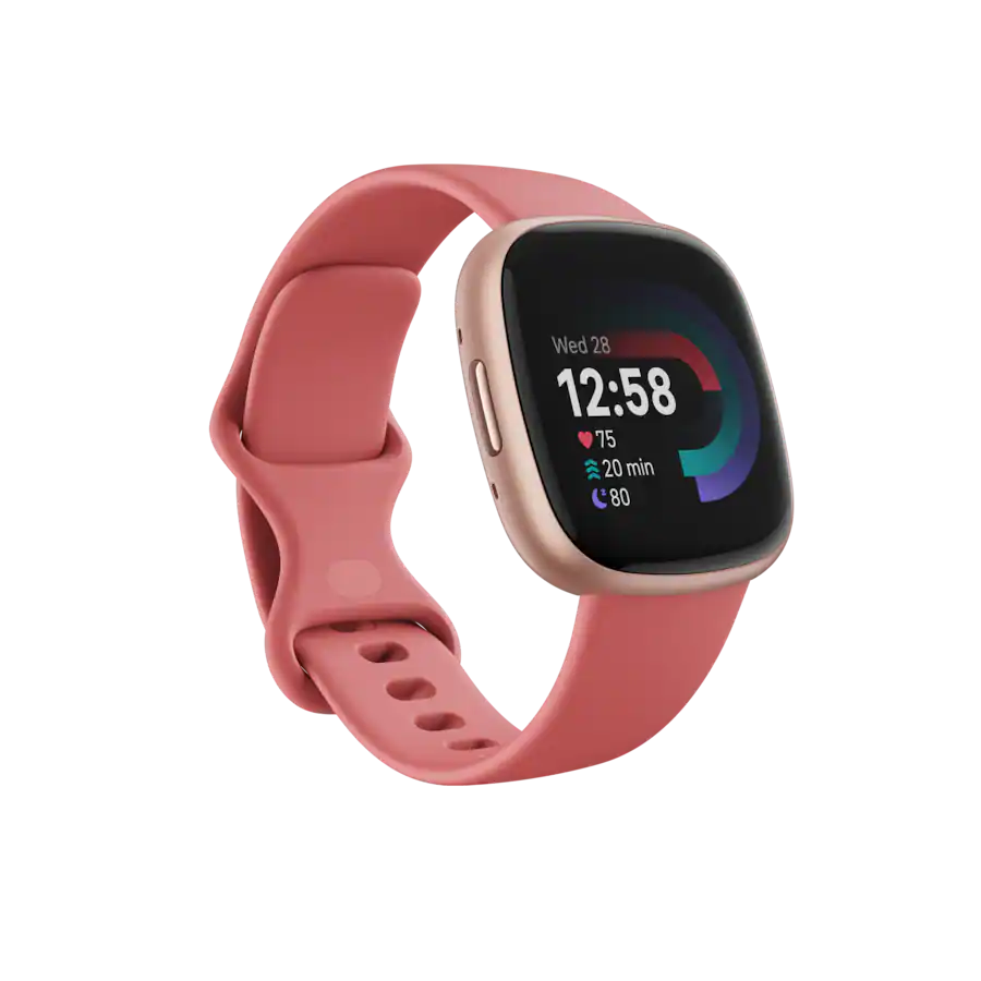Google - Fitbit Versa 4 Fitness Smartwatch - Works with Android and iOS - Copper Rose - (2022)