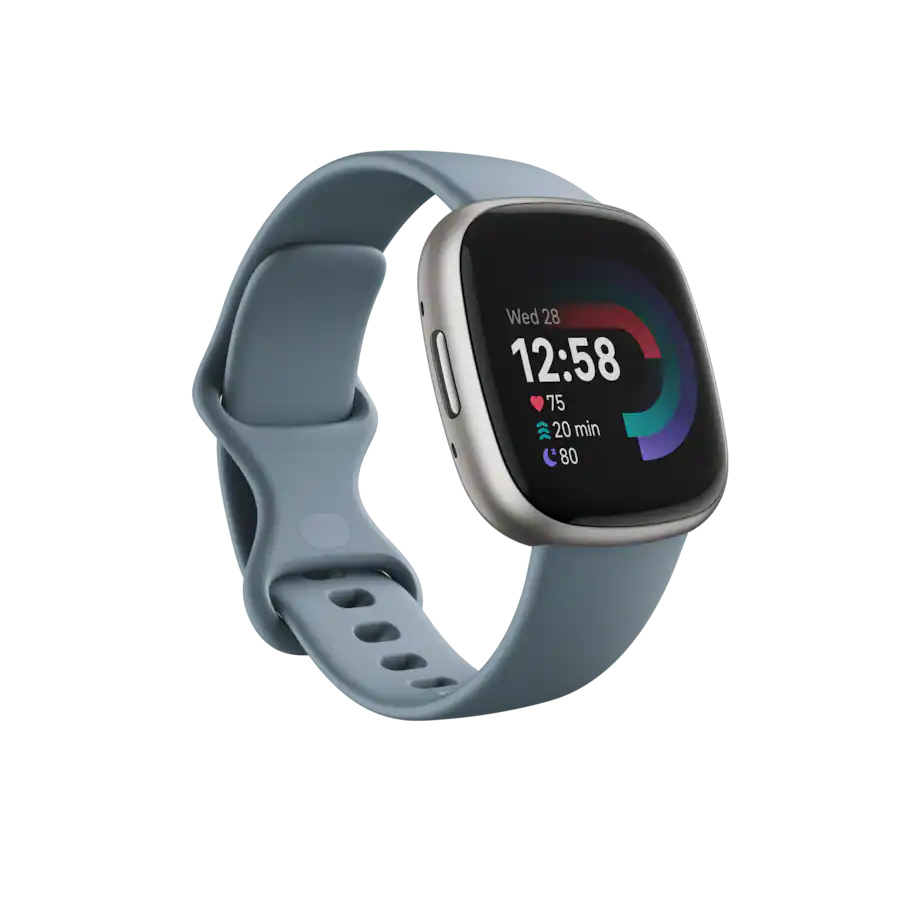 Google - Fitbit Versa 4 Fitness Smartwatch - Works with Android and iOS - Platinum - (2022)