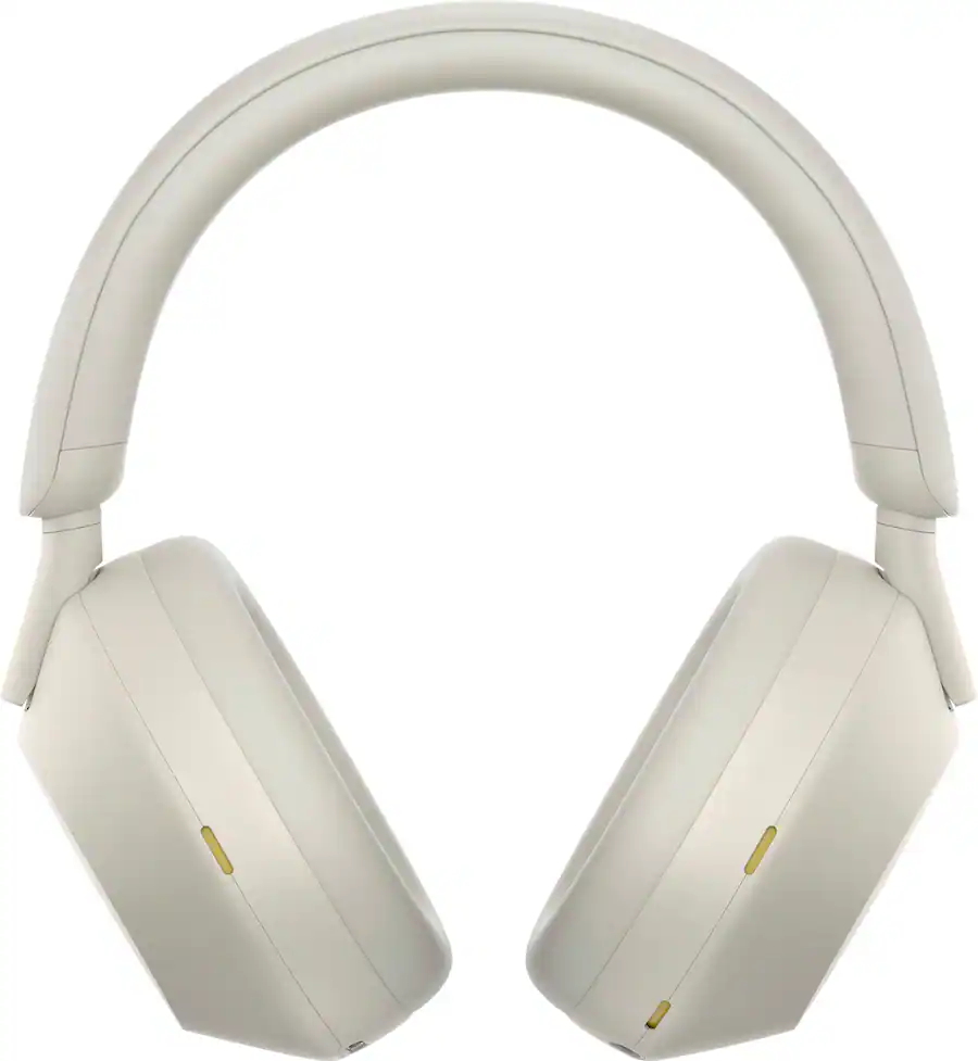 Sony - WH-1000XM5 Wireless Noise Cancelling Over-the-Ear Headphones - Silver