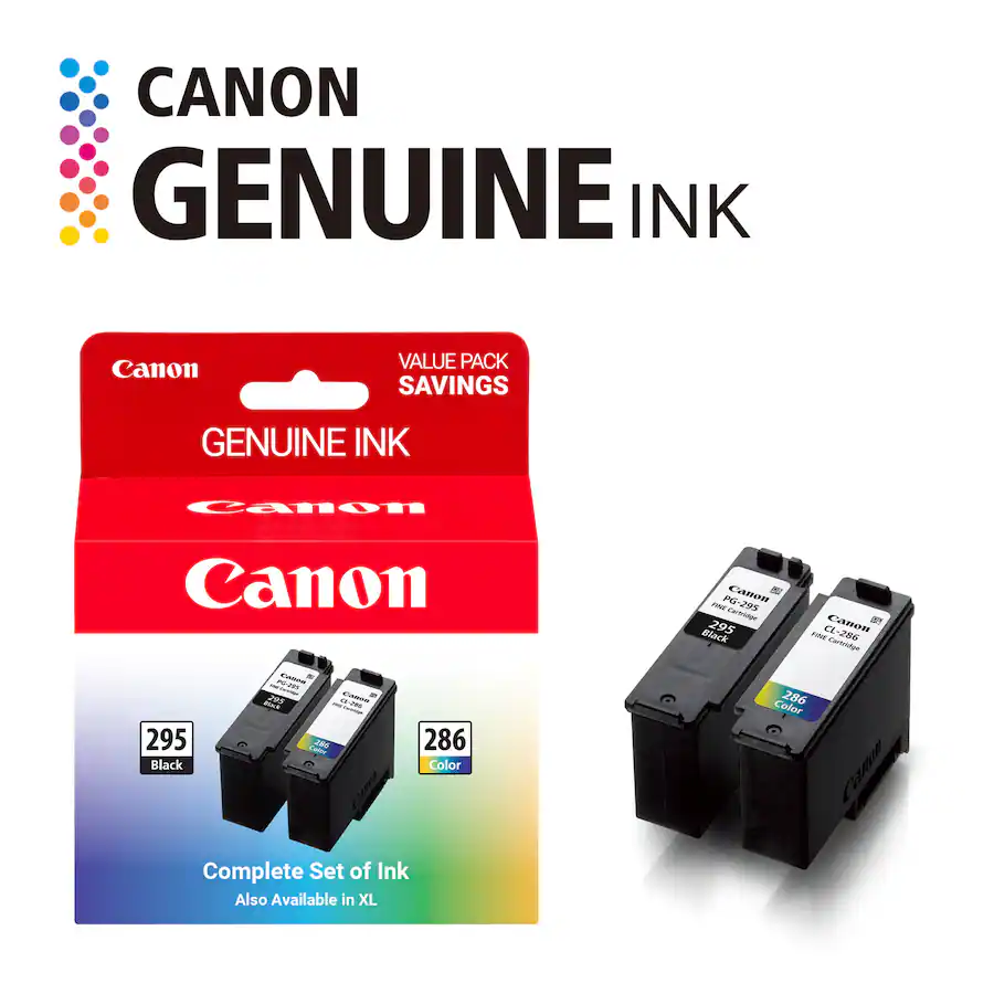 Canon - PG-295/CL-286 Standard Yield Ink Cartridges (2-Pack) - Black/Tri-color