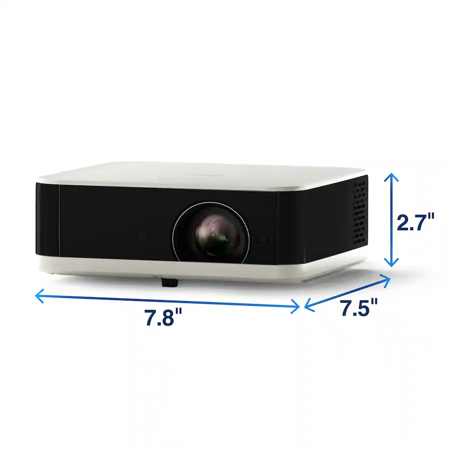 Epson - EF-30 Full HD 1080p Personal Lifestyle Projector, Dolby Audio, Google TV, HDR, 3LCD, 350 Lumens Color & White Brightness - Silver