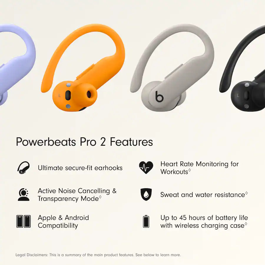Beats - Powerbeats Pro 2 True Wireless Active Noise Canceling Earbuds - Quick Sand