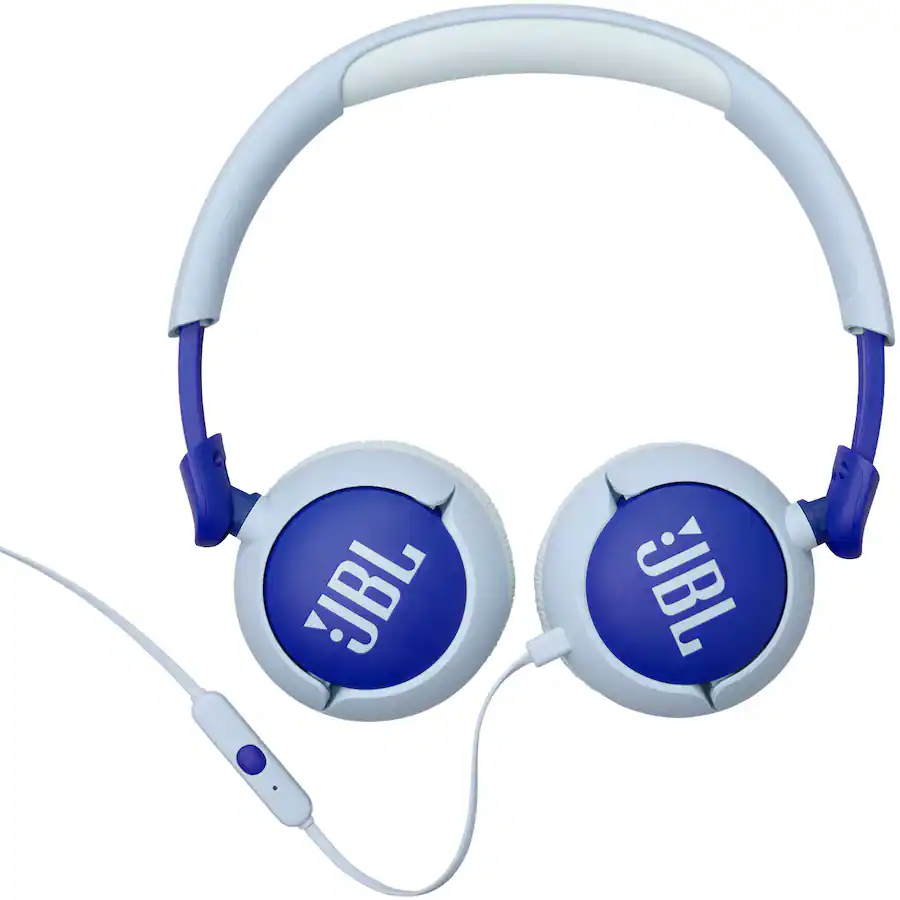 JBL - Junior 320 Wired Kids On-Ear Headphones - 2025 - Blue