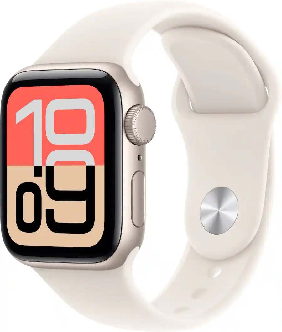 Apple Watch SE 3 (GPS) 44mm Midnight Aluminum Case with Midnight Sport Band - M/L - Midnight - (2025)