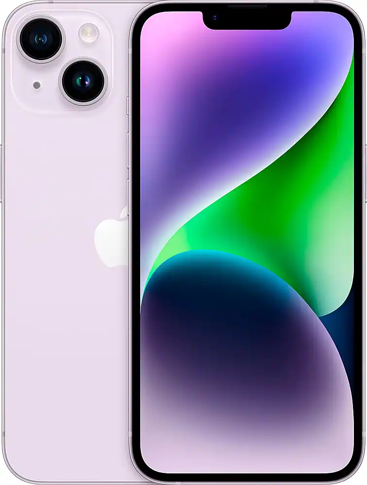 Apple - Pre-Owned Excellent iPhone 14 5G 128GB (Unlocked) - Purple