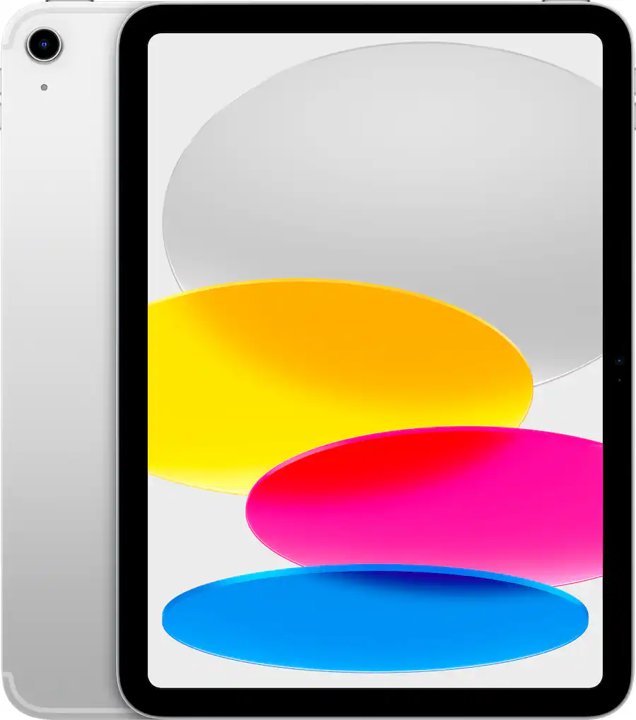 Apple - 11-inch iPad A16 chip with Wi-Fi + Cellular - 128GB - Silver (Unlocked)