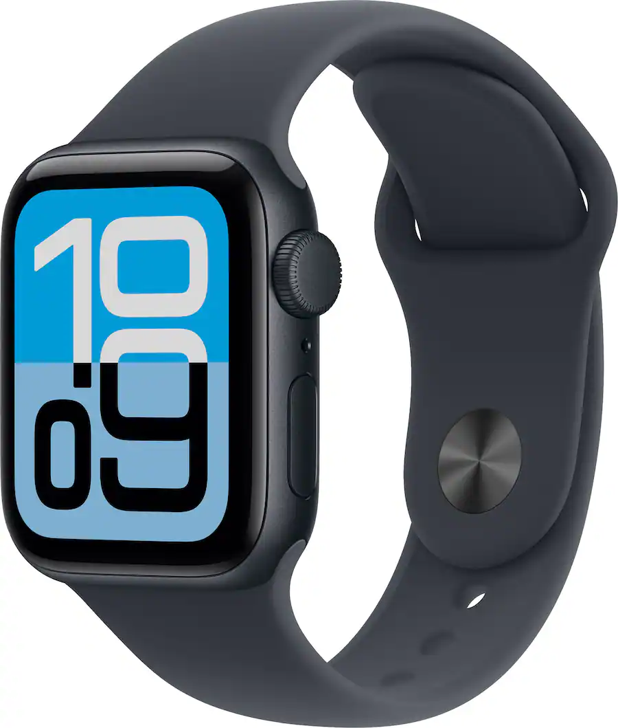 Apple Watch SE 3 (GPS) 40mm Midnight Aluminum Case with Midnight Sport Band - S/M - Midnight - (2025)