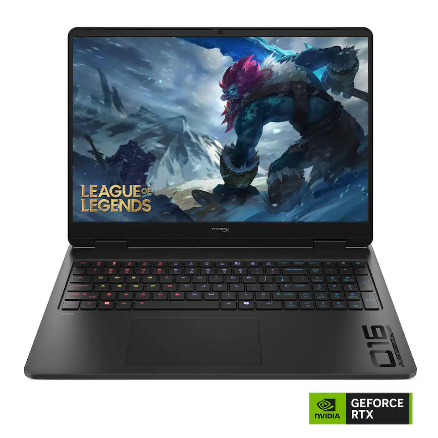 HyperX - HP OMEN 16" 165Hz 2.5K OLED Gaming Laptop - AMD Ryzen 9 8940HX (2025) - 16GB Memory - NVIDIA GeForce RTX 5060 - 1TB SSD - Shadow Black