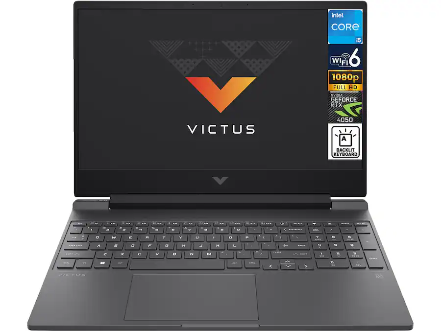 HP - Victus 15t Laptop 15.6 FHD Display (Intel i5-13500H, 16GB DDR4, 512GB SSD, GeForce RTX 4050, Win 11 Home Plus) - Mica Silver