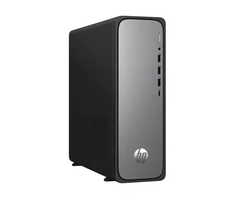 HP - OmniDesk Slim Desktop PC S03-0010 Intel Processor 300 8GB 256GB Intel UHD Graphics 710 Windows 11 Home - Silver