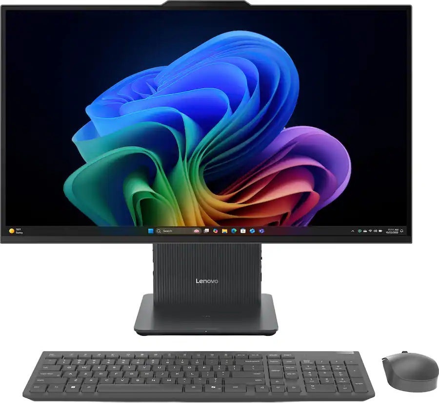 Lenovo - IdeaCentre AIO 27" 2K IPS LCD Touch-Screen All-In-One - Core Ultra 7 Processor 355 2026 - 16GB Memory - 1TB Storage - Luna Grey