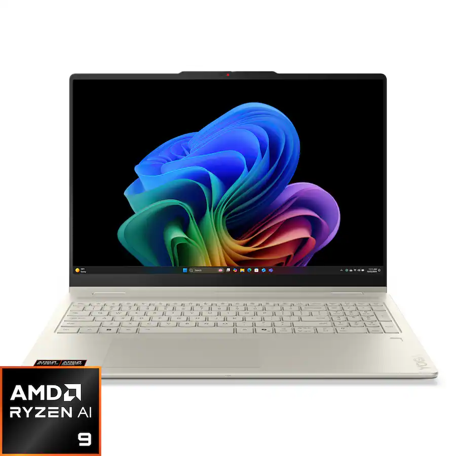 Lenovo - Yoga 7a 2-in-1 16" 2K OLED Touchscreen Laptop - AMD Ryzen AI 9 465 2026 - 32G Memory - 1TB SSD - Copilot+ PC - Seashell