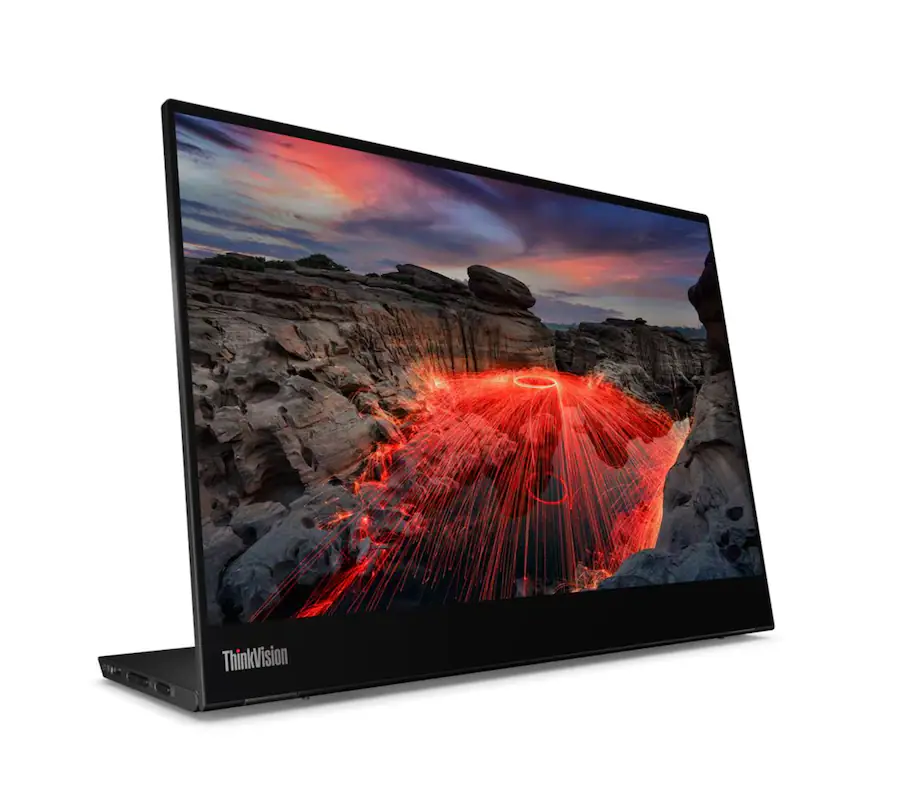 Lenovo - Thinkvision M14t Gen 2 Portable Monitor - Touch, 2.2K, 16:10, USB-C, 14" IPS (63FDUAR6WW) - Raven Black