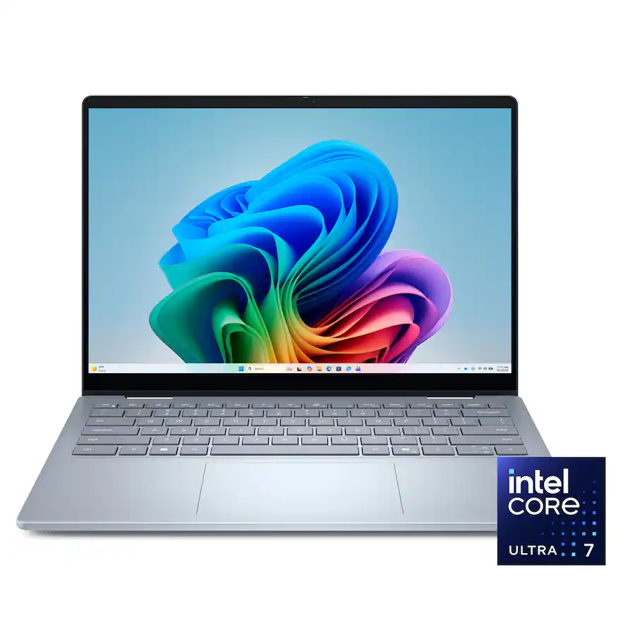 Dell - Plus 14" 2K 2-in-1 Touchscreen Laptop - Intel Core Ultra 7 Series 2 256V 2024 - 16GB Memory - 1TB Storage - Copilot+ PC - Ice Blue