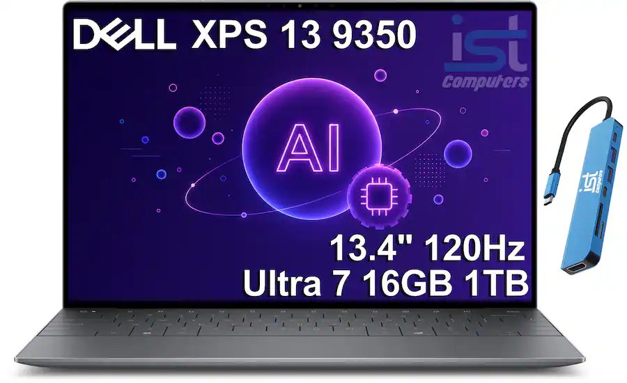 Dell - Upgraded - XPS 13 - 9350 13.4'' FHD+ AI PC Laptop - Copilot+ PC - Intel Core Ultra 7 256V - 16GB Memory - 1TB Storage - Win11Pro - Graphite