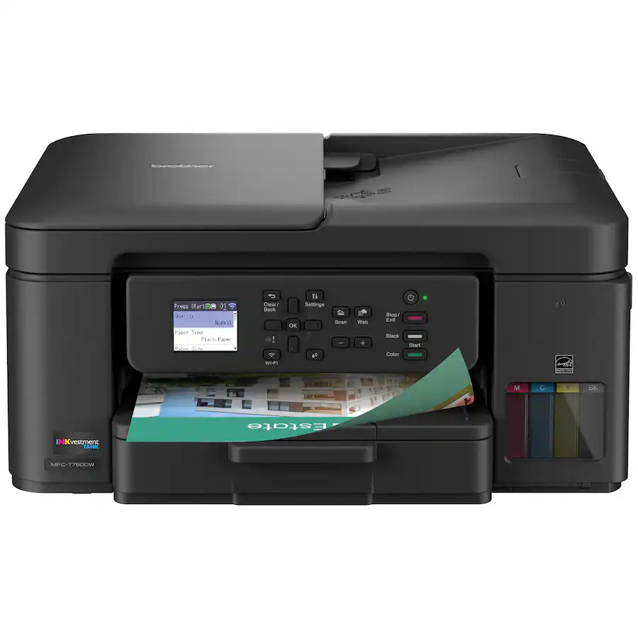 Brother - INKvestment Tank 780 Wireless All-in-One SuperTank Inkjet Printer, up to 3 Years of Ink + 3 Year Warranty (MFCT780DW) - Black