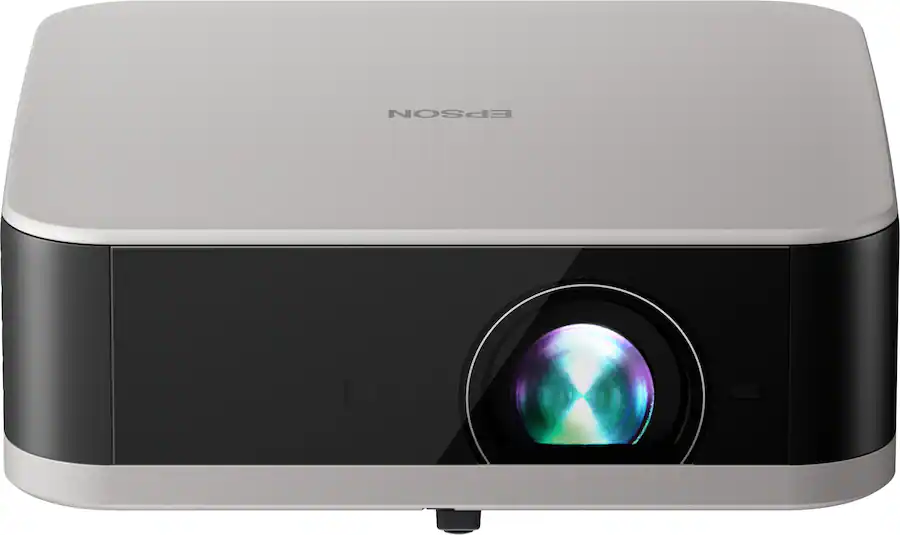 Epson - EF-30 Full HD 1080p Personal Lifestyle Projector, Dolby Audio, Google TV, HDR, 3LCD, 350 Lumens Color & White Brightness - Silver