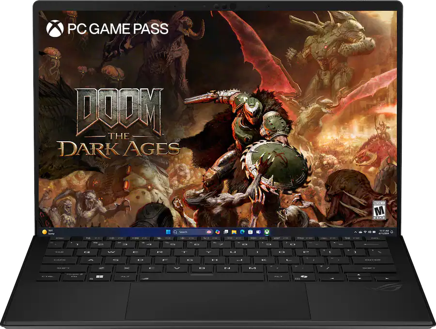 ASUS - ROG Flow Z13 13.4" 2.5K 180Hz Touch-Screen Gaming Laptop - Copilot+ PC - AMD Ryzen AI Max+ 395 -64GB Memory -1TB Storage - Off Black