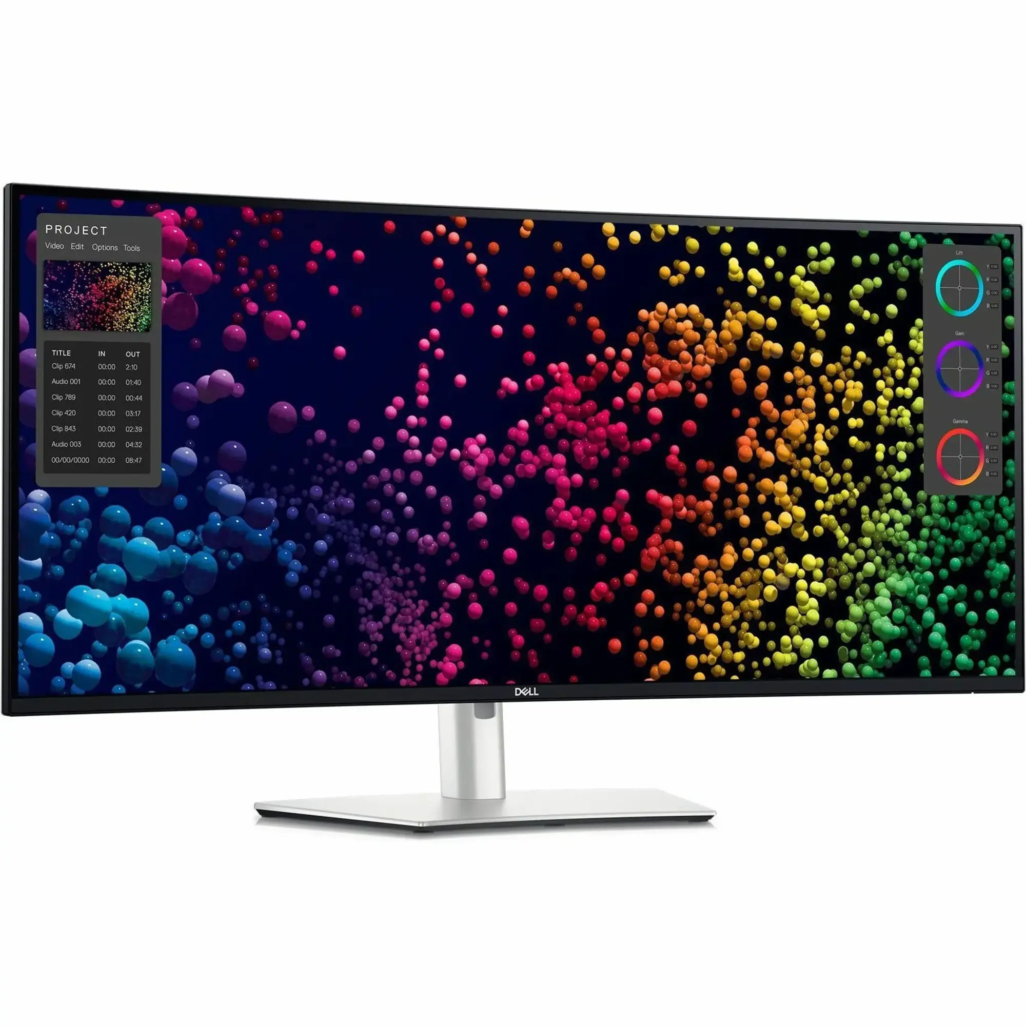 Dell - UltraSharp 39.7" IPS LED Curved 120Hz Monitor with HDR (USB, HDMI) - Black, Silver, Dual Color-39.7 inches-Black