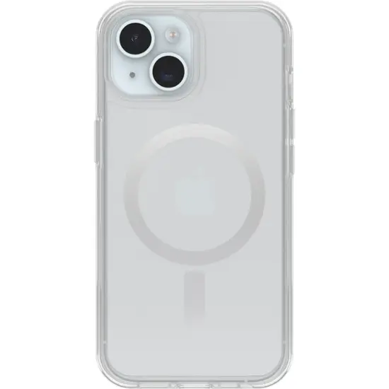 OtterBox - Symmetry Series Hard Shell for MagSafe for Apple iPhone 15, Apple iPhone 14, and Apple iPhone 13 - Clear