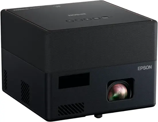 Epson - EpiqVision Mini EF12 Smart Streaming Laser Projector (Refurbished) - Black-Black