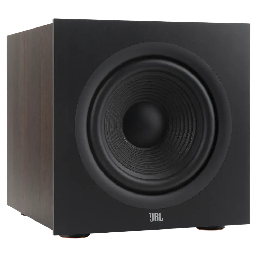 JBL - Stage 200P 10-Inch Powered Subwoofer - Espresso