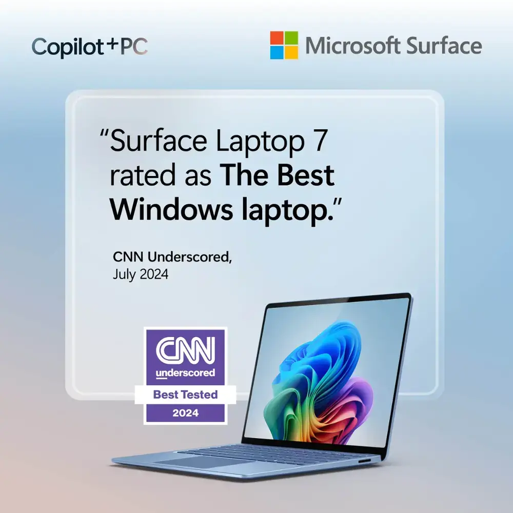 Microsoft - Surface Laptop - Copilot+ PC - 15" Touch-Screen - Snapdragon X Elite - 16GB Memory - 512GB SSD (7th Edition) - Black