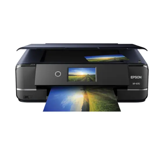 Epson - Expression Photo XP-970 Wireless All-In-One Printer - Black-Black