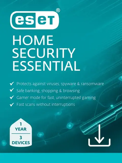 ESET - Home Security Essential (3 Device) - Windows, Mac OS, Android [Digital]