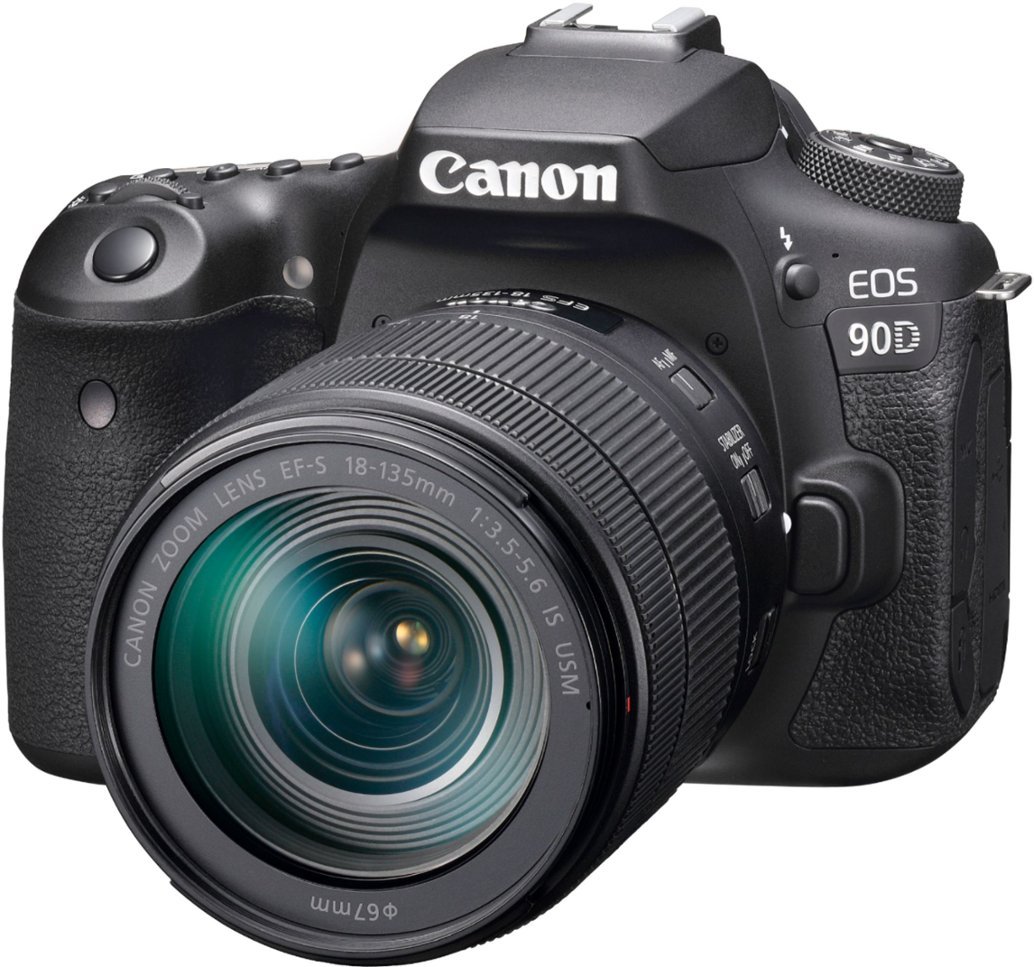 Canon - EOS 90D DSLR Camera with EF-S 18-135mm Lens - Black-Black