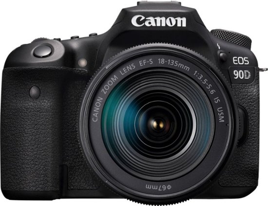 Canon - EOS 90D DSLR Camera with EF-S 18-135mm Lens - Black-Black