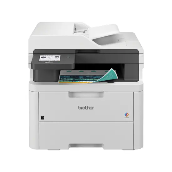 Brother - MFC-L3720CDW Wireless Digital Color All-in-One Printer with Laser Quality Output and Refresh Subscription Eligibility - White