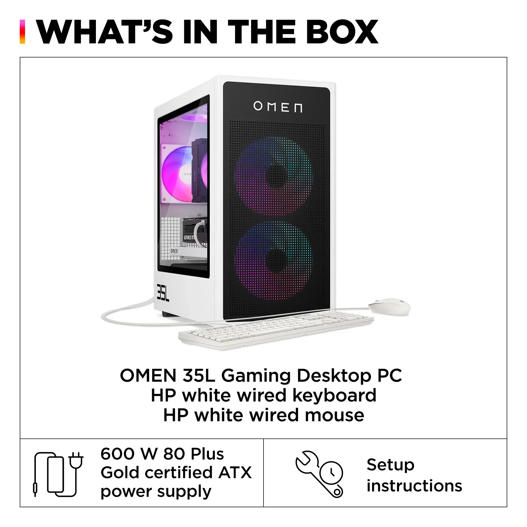 HP OMEN - 35L Gaming Desktop - AMD Ryzen 7 8700G - 16GB DDR5 Memory - NVIDIA GeForce RTX 4060 Ti - 1TB SSD - White/Black-AMD Ryzen 7 8000 Series-16 GB Memory-1 TB-White/Black