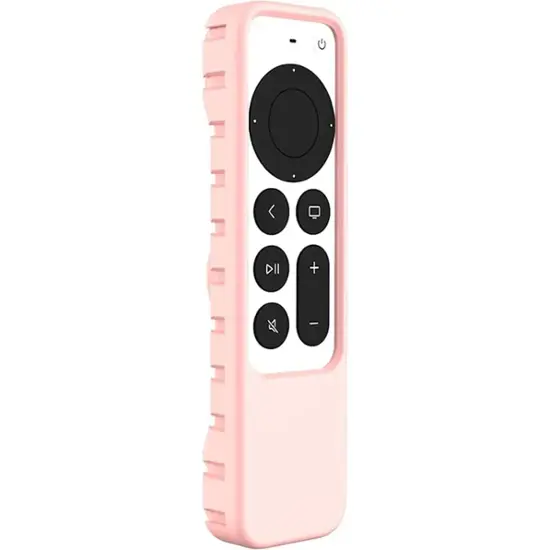 SaharaCase - Apple TV 4K Remote Silicone Case for Apple AirTag - Pink