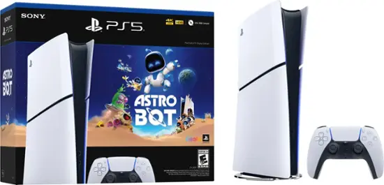 Sony - PlayStation 5 Slim Console Digital Edition - ASTRO BOT Bundle - White